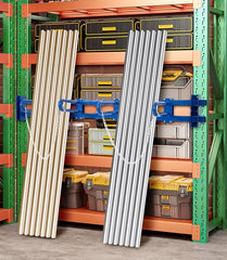 Holzoffer Vertical Bar Storage Rack, Heavy Duty Metal Storage Rack, Suitable for Warehouses, Supermarkets, Factories