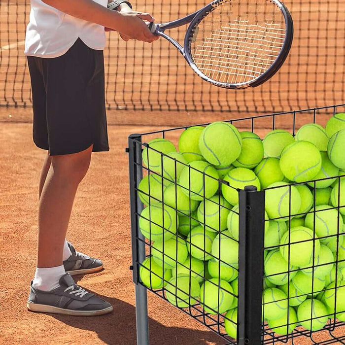 Tennis Teaching Cart w/ Wheels and Handle, 21"Lx 18"W x 25"H