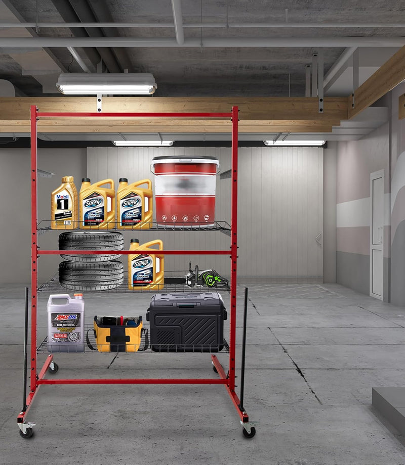 Parts Management Storage Cart, 43.3"D x 51.2"W x 74.8"H