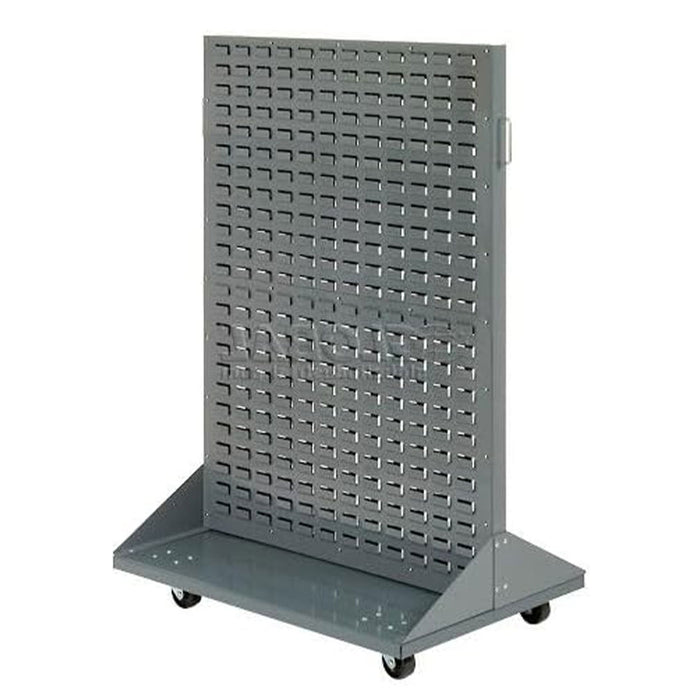 Double Sided Mobile Floor Bin Storage Rack w/ 192(C) Bins, 36"W x 25-1/2"D x 55"H