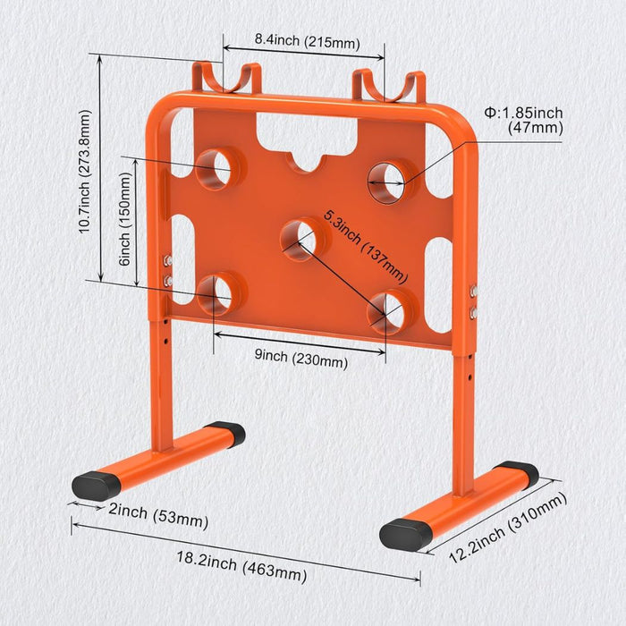 Height Adjustable Wire Dispenser 800 lb Load Capacity, Holds Reels up to 33”Dia, For Multiple Spool Management