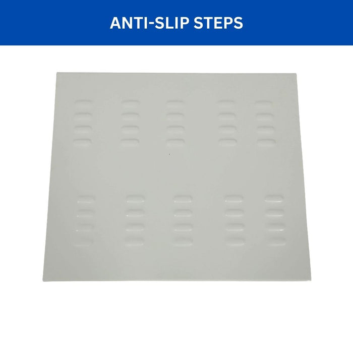 6 Step Rolling Ladder w/ Handrails, 350 lbs Weight Capacity, 60" Top Step Height