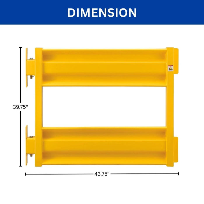 Self-Closing Guard Rail Safety Swing Gate 43.75" Opening, Steel Construction