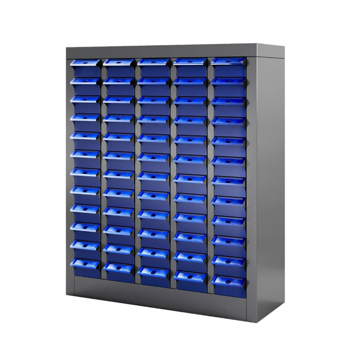 60 Bin Drawer Storage Cabinet, 23.3"W x 8.5"D x 28.3"H, Steel Parts Organizer for Nuts, Bolts, Screws & Small Components