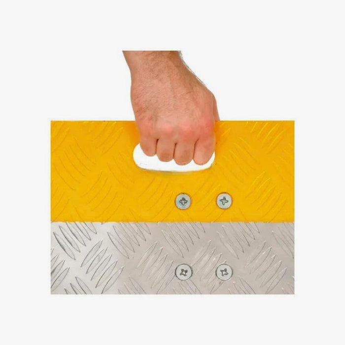 36" x 36" Heavy Duty Dock Plate w/ Carrying Handles for Pallet Jacks, Aluminum, 3500 lbs Weight Capacity