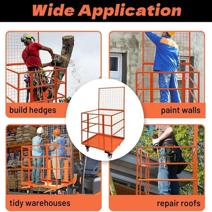 Forklift Work Maintenance Platform, 45"L x 43"W x 80"H