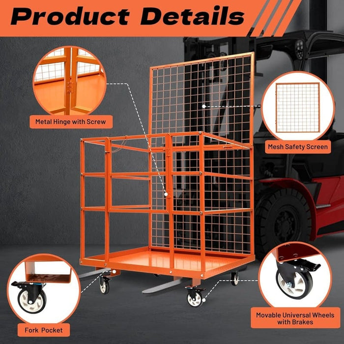 Forklift Work Maintenance Platform, 45"L x 43"W x 80"H