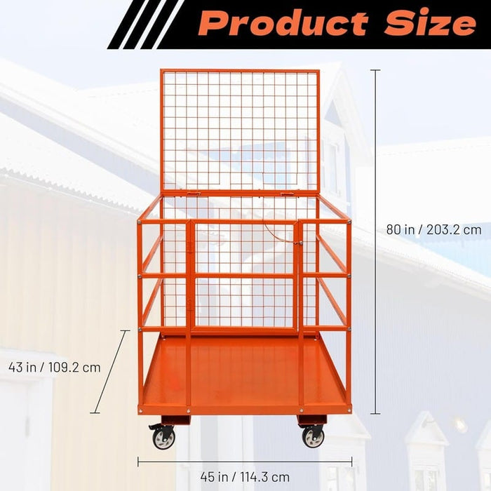 Forklift Work Maintenance Platform, 45"L x 43"W x 80"H