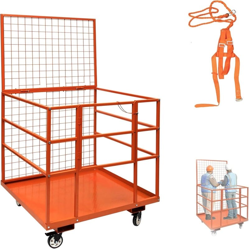 Forklift Work Maintenance Platform, 45"L x 43"W x 80"H