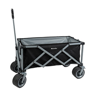 Holzoffer Folding Camping Cart, Foldable Wagon with Wheels, Portable Heavy Duty Collapsible cart