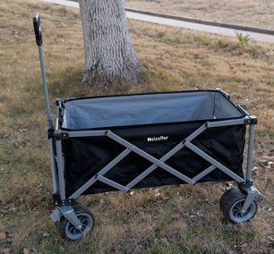 Holzoffer Folding Camping Cart, Foldable Wagon with Wheels, Portable Heavy Duty Collapsible cart