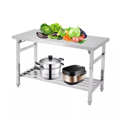 Holzoffer Stainless Steel Kitchen Work Table Workbench