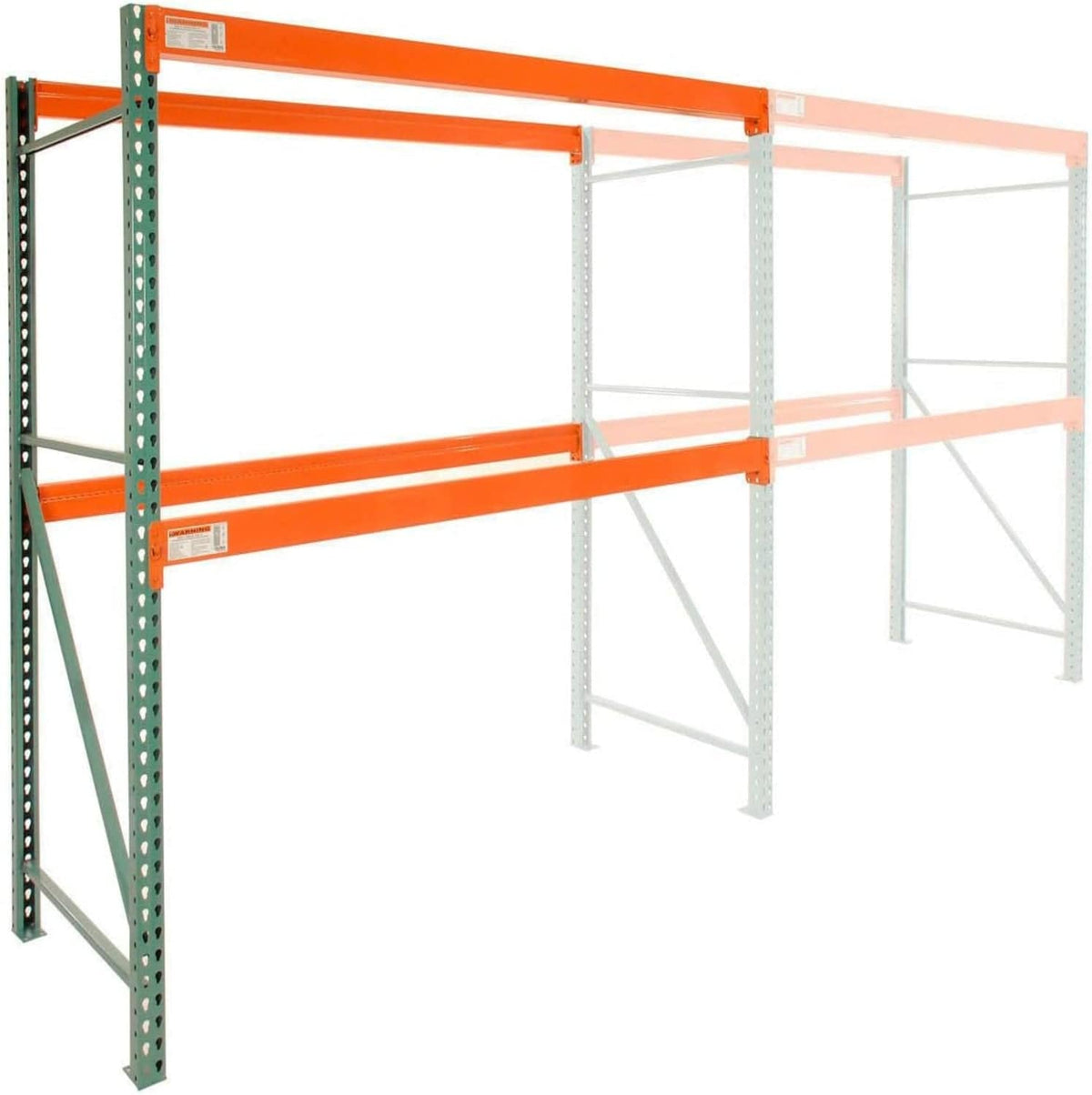 Holzoffer Industrial Pallet Rack Add-On 120"W x 40"D x 120"H