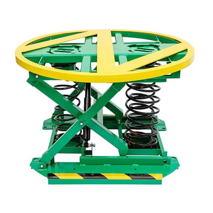 Spring-Actuated Pallet Carousel Skid Positioner 4500 lbs Load