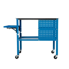 Holzoffer Welding Table, Welding Cart with Wheels, Nitriding Table Top, Shelf Storage Box, Tools Organizer Slots Panel