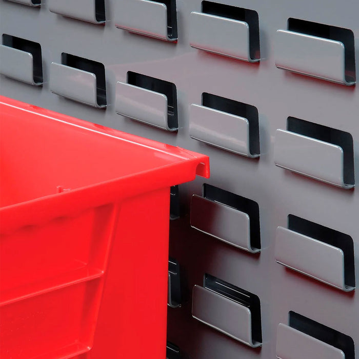 Mobile Double Sided Floor Bin Storage Rack - 88 Stacking Bins 36 x 54