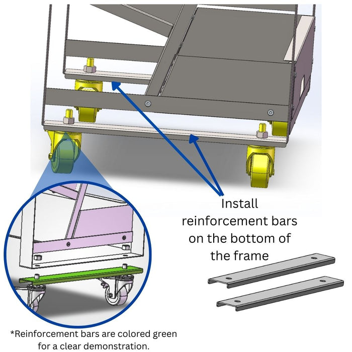 32-Device Open Charging Cart w/ Power Strips, 2 Shelves for Tablet Charging