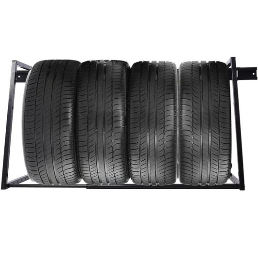 Holzoffer Steel Tire Rack Heavy Duty Adjustable Garage Wall Mounted Tire Rack Storage