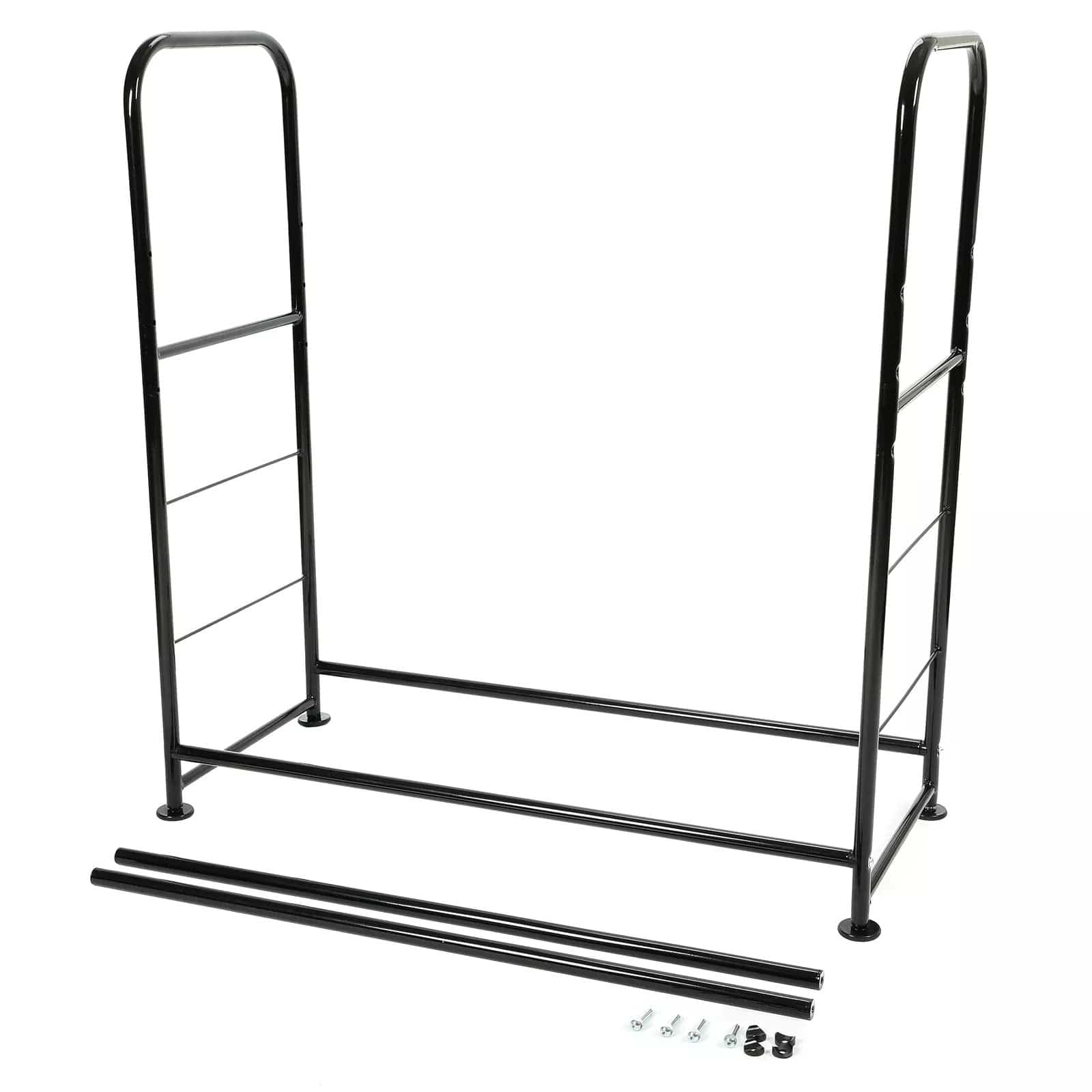 Holzoffer Black Rolling Tire Rack Heavy-Duty Steel with Wheel For Home Workshop