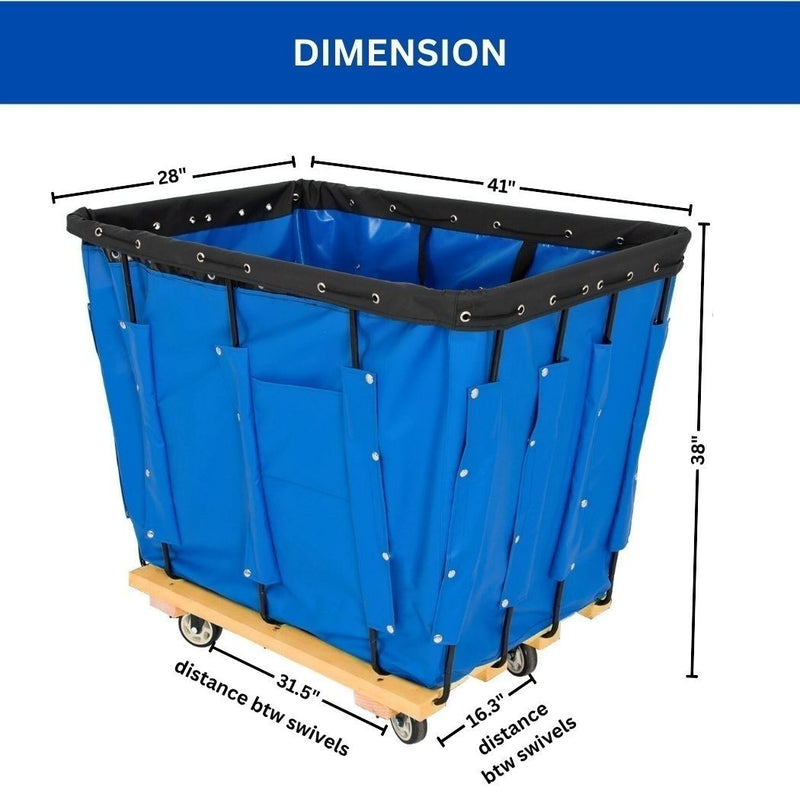 Vinyl Basket Truck, 16 Bushel Bulk Truck, 41"L x 28"W x 38"H