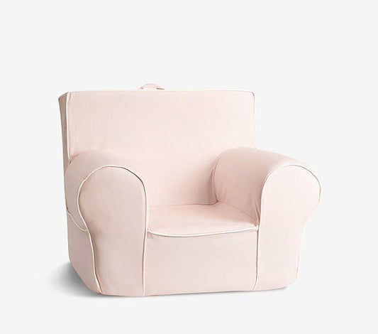 Kids Anywhere Chair Blush with White Piping